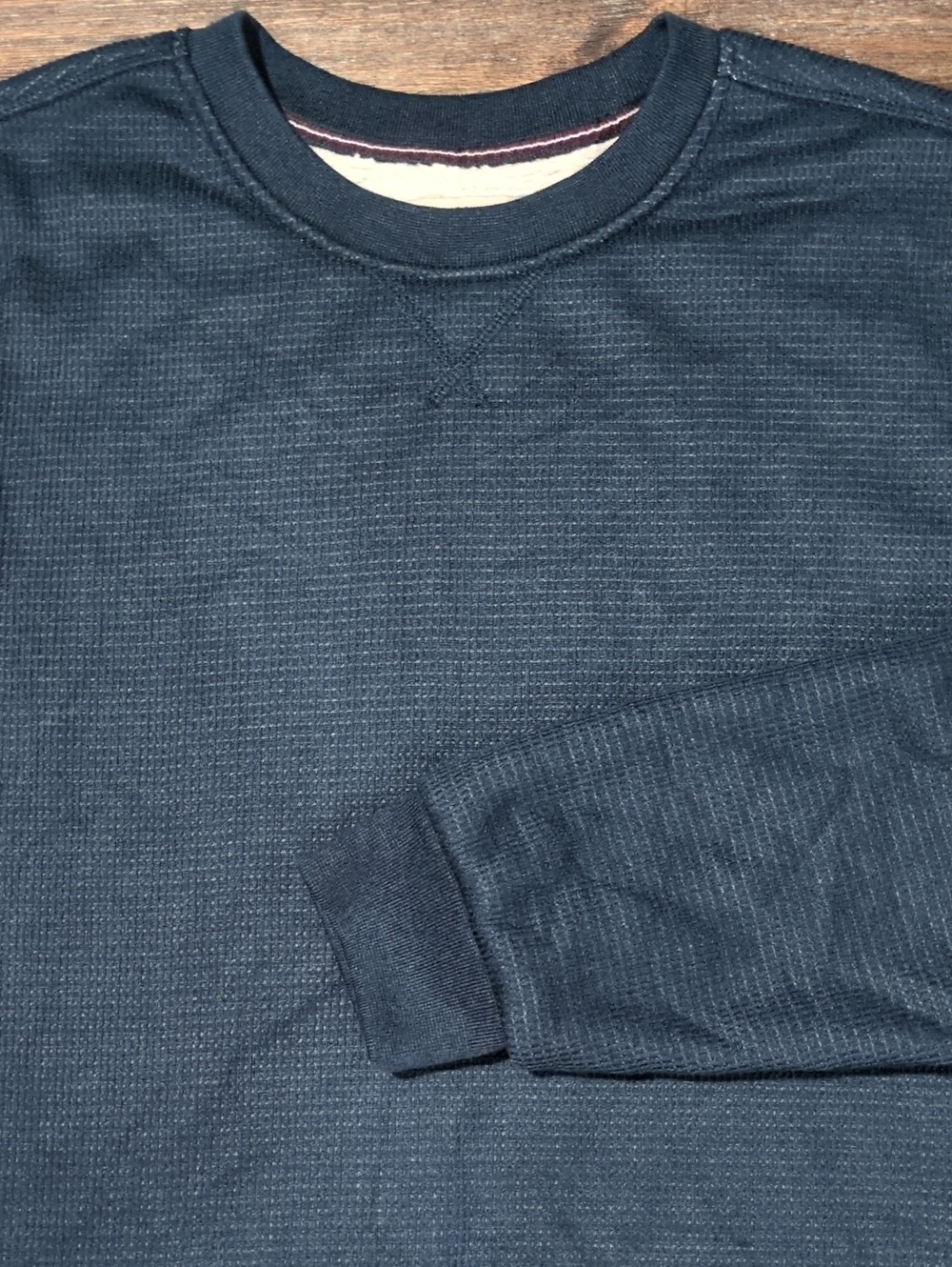 BC Clothing Heritage Men's Navy Thermal Crewneck Sweater Medium